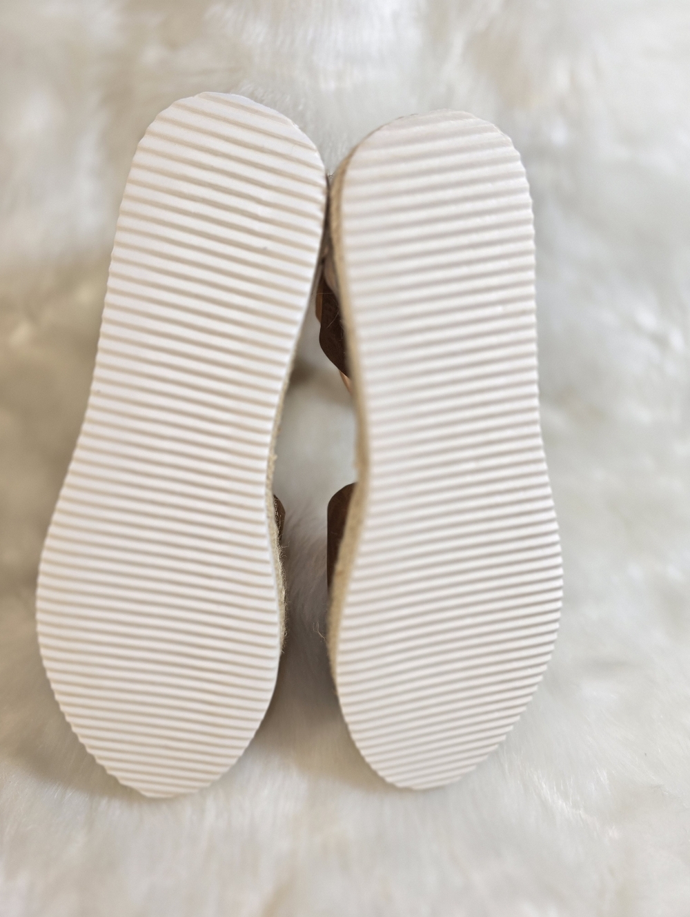 Soda Topic Womens Tan Platform Espadrille Sandals with Ankle Strap - Picture 10 of 12